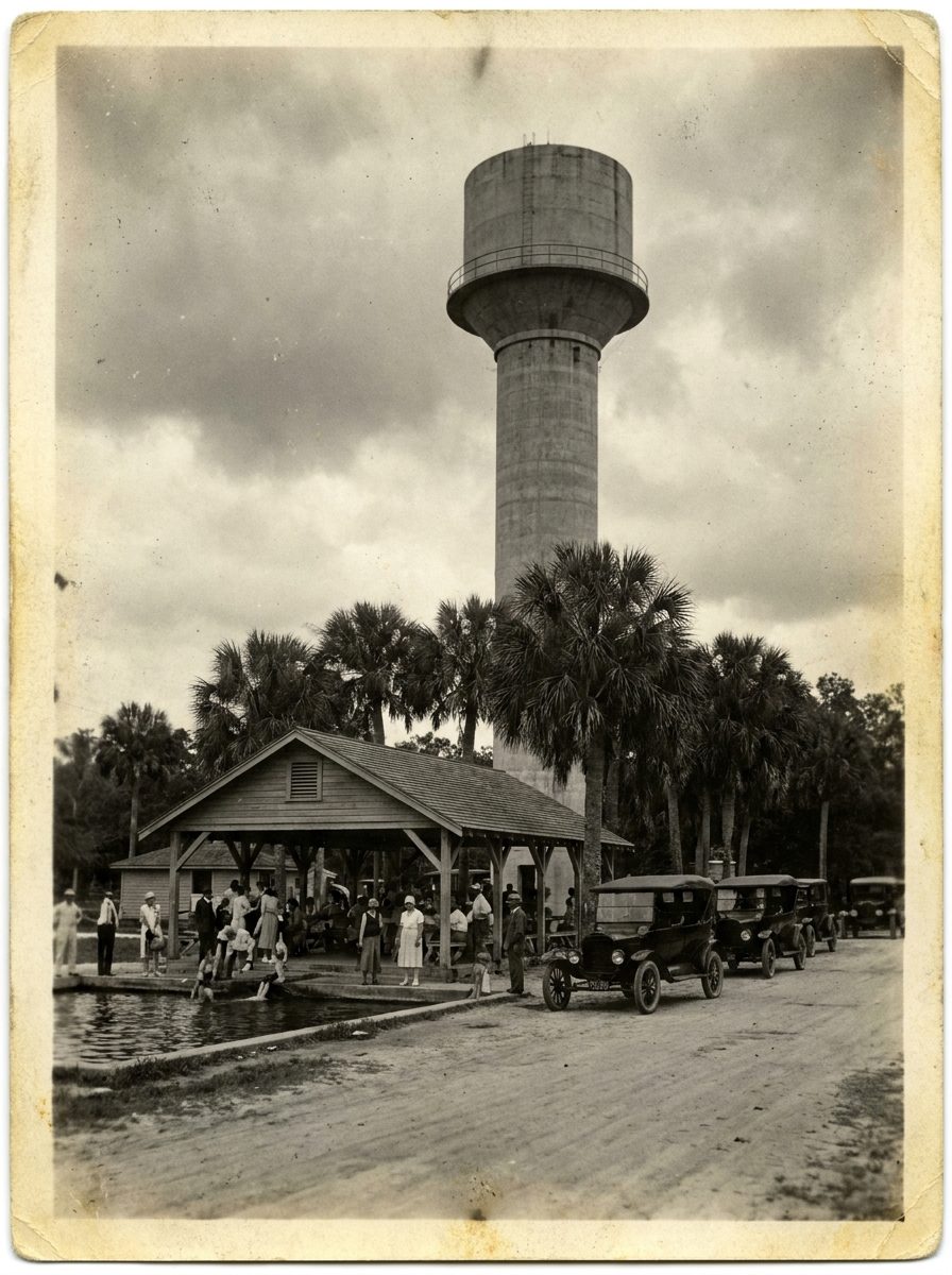The Sulphur Springs Tower, circa 1928